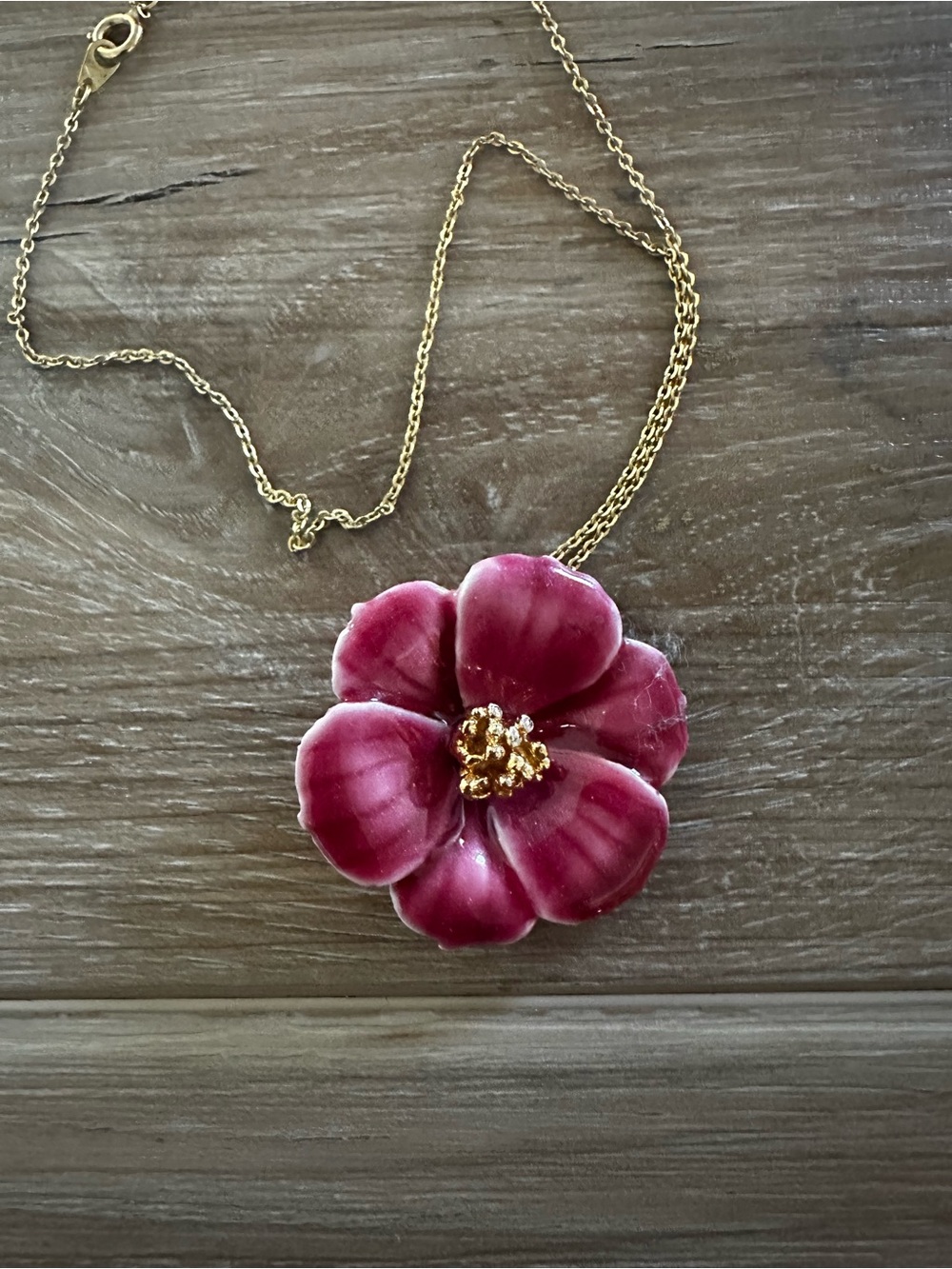 Nakagawa Enamel Flower Neco